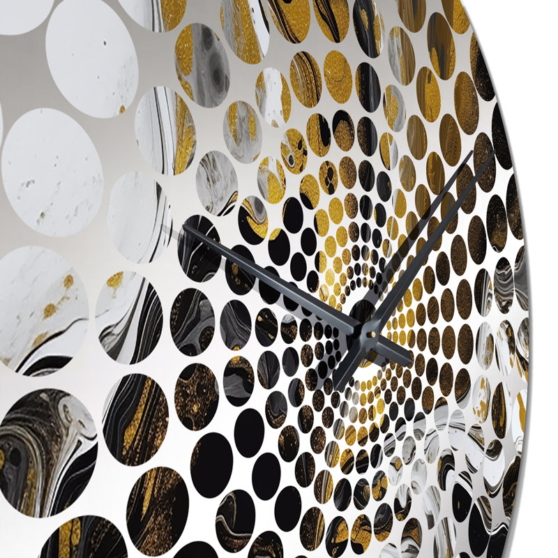 Zahavah - Horloge murale géométrique abstraite, Petit