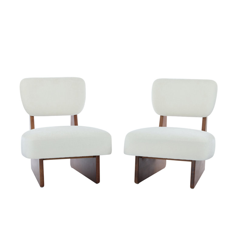 [Ensemble de 2] Méridienne moderne, Dark Brown Polyester, Black