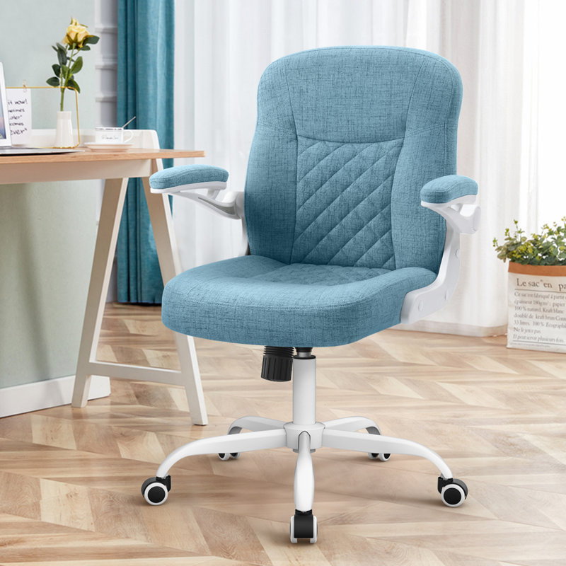 Chaise de travail, Lin, Bleu