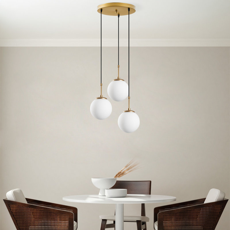 Lustre, Or, H 7,87 po x l 7,87 po x P 15,75 po
