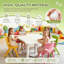 6 pièces de chaises en plastique empilables pour enfants, siège flexible pour tout-petits de 11 po pour la classe, garderie, école primaire, couleur claire-128581946-128581945