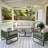 Sylva Modern Modular Patio Sofa,full set