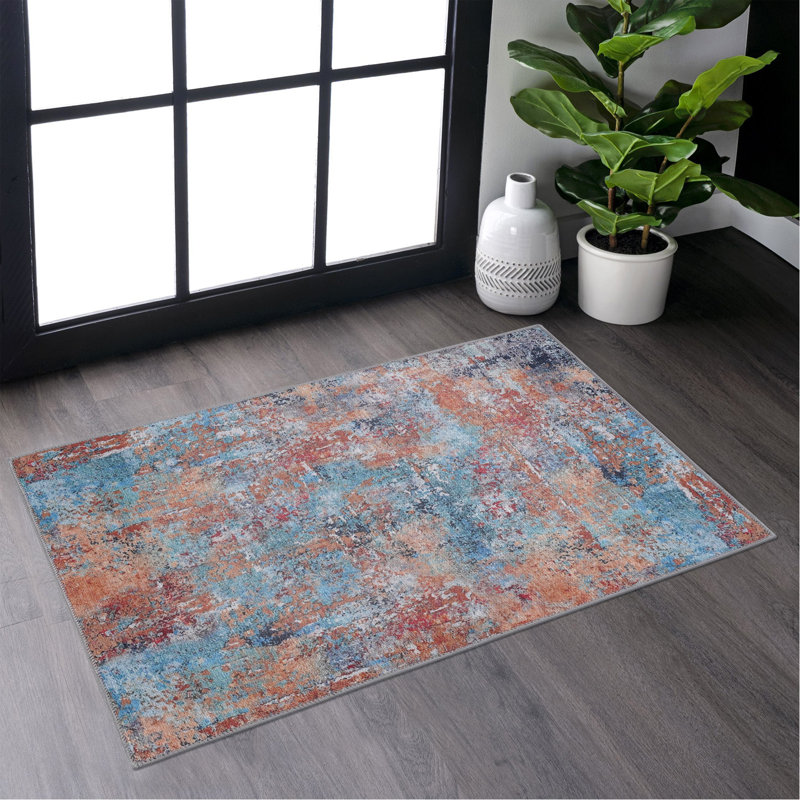 Multi Washable Rug 2' x 3' Doormat Rug (Multi, 2' x 3')