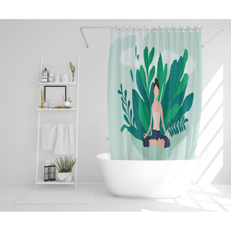 Ellajean 13 Piece Polyester Shower Curtain Set