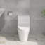 Toilette allongée une pièce à double chasse 1,1 / 1,6 GPF avec siège confortable et surface vitrée en céramique (siège à fermeture en douceur inclus)