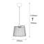 Luminaire suspendu géométrique simple à 1 lumière