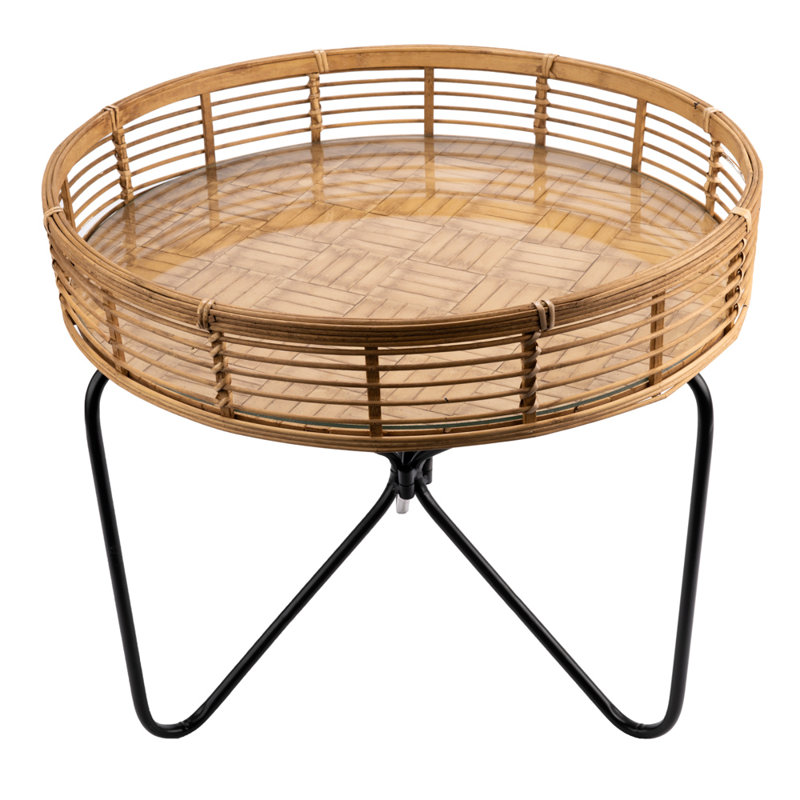 Warnick Glass Top End Table