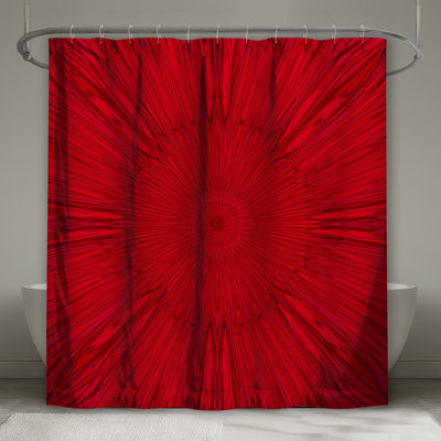 Rideaux de douche Red Radial Burst