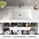  Angela 48 inch Fully Assembled Single Floating Bathroom Vanity with Solid Surface Sink
