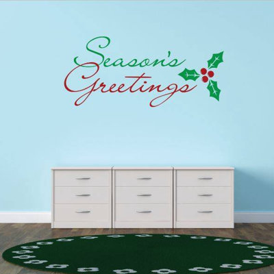 Décalcomanie murale greetings de la saison