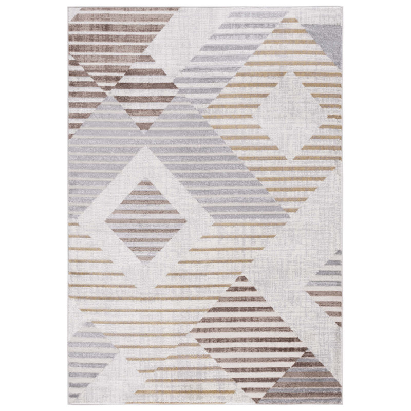 Geometric 244cm X 305cm Area Rug, Runner 66 x 213 cm