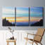 River Valley Sundown - Toile tendue avec châssis de qualité supérieure - Prêt à être accroché-869307477