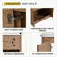 Meuble-lavabo mural 28 po avec lavabo en céramique blanche et porte à fermeture en douceur, emballage KD, contreplaqué-71277338