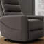 Fauteuil relevable en similicuir gris Bentley-1507999208