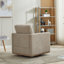 Wide Upholstered Swivel Armchair-1683766254