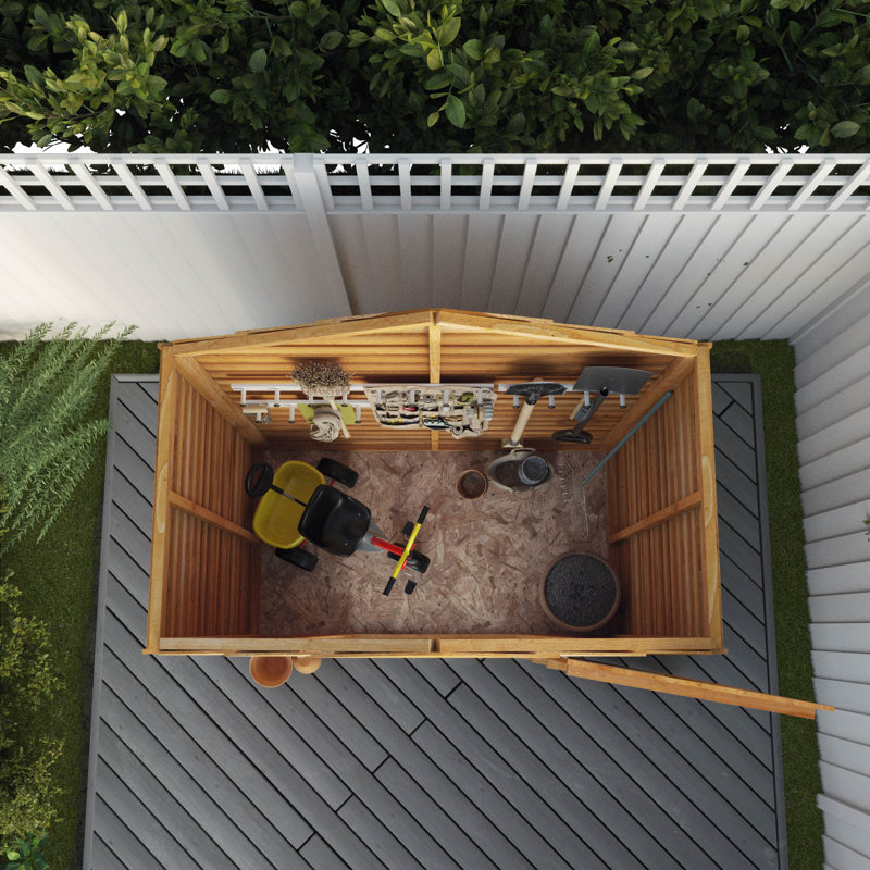 Mercia 3 x 5ft Overlap Apex Windowless Shed, No