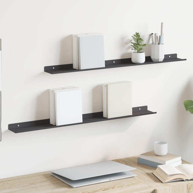 Steel Floating Shelf, Black