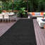 Tapis gris en polyéthylène tissé à la machine de couleur unie Whitting-2073181202
