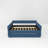 BLUE UPHOLSTERED TWIN SIZE DAYBED WITH TRUNDLE, VELVET FABRIC, NO BOX SPRING REQUIRED, COMFORTABLE AND SIMPLE DESIGN MODELS