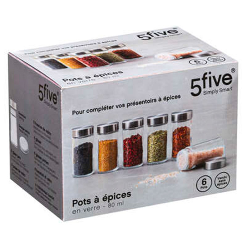 spice jars set 6