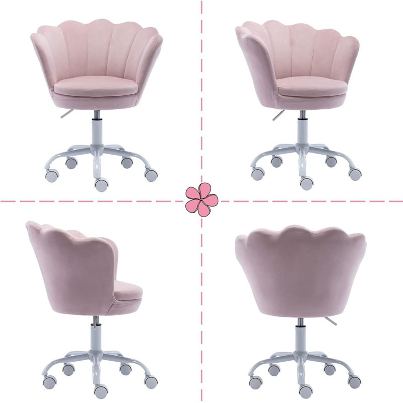 Fitzwater Children's Desk / Activity Chair, Antique pink and pink