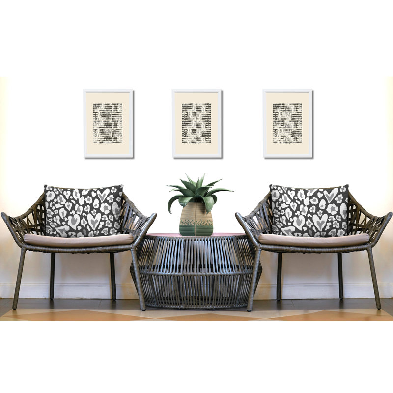 Oreiller réversible intérieur / extérieur à imprimé zébré Bobbi, 20 po x 14 po, Gray