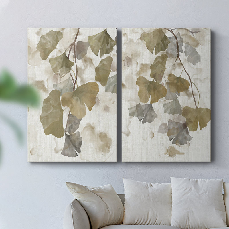 Toile tendue avec châssis Ginkgo Accent I-Premium, H 18 po x l 24 po