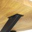 Chabelli Oak Metal Base Dining Table-1742055908-1742055911