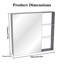 Armoire à pharmacie murale 30 po x 28 po avec miroir, rangement en aluminium brun noir