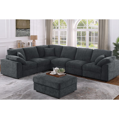 7-Piece Upholstered Corner Sectional