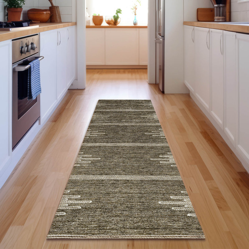 Tapis de qualité supérieure lavable à la machine à café Cerrito, Tapis de couloir 2 pi 3 po x 7 pi 6 po