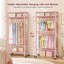115.5 cm Adjustable Rolling Clothes Rack-1934533200
