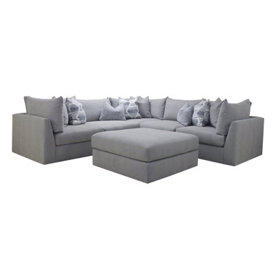 Ricardo 5 Piece Modular with Cocktail Ottoman