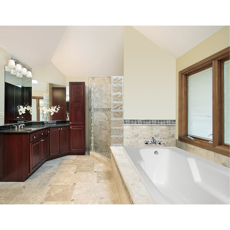 Entre 66'' L Whirlpool Bathtub, Biscuit, White