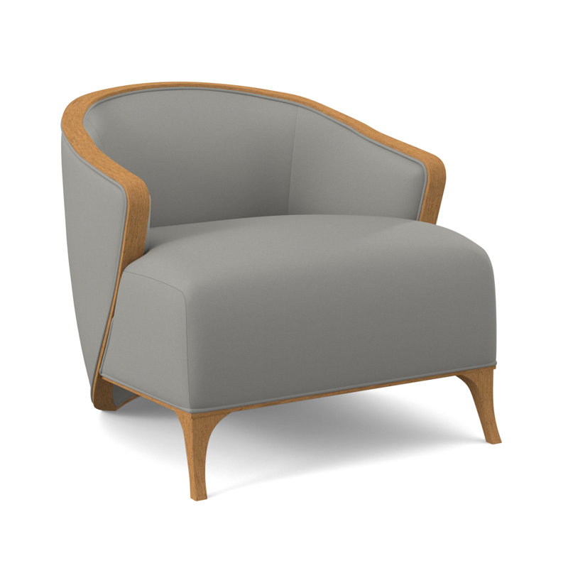 Fauteuil demi-tonneau Penegrine, Ambre, Ivoire Fizz