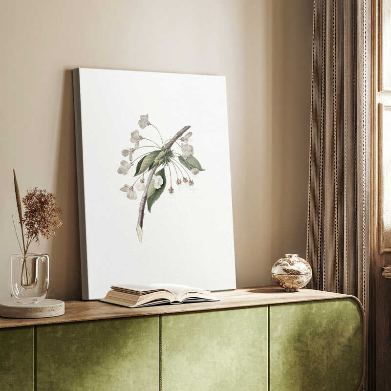 Imprimé floral rétro CCV III - galerie Cavas sur mesure, H 18 po x l 12 po
