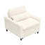 Fauteuil confortable pour petit appartement avec balcon et canapé-lit-1332120488