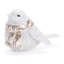 Oiseau d'hiver scintillant avec écharpe (ensemble de 6)