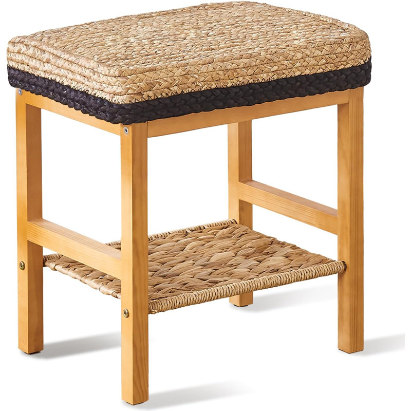 Tabouret d'appoint en bois, Noir