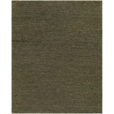 Tangier Hand Knotted Jute / Sisal Area Rug in Green