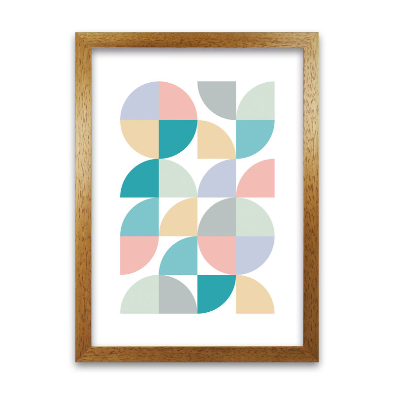 Pastel Nursery Original A - Print, Oak Frame, 59cm H x 42cm W x 3cm D