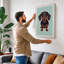 Dachshund Portrait Modern - Wrapped Canvas-1525647388-1525647389