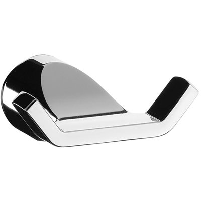 Patère double Slip Stream - Chrome poli