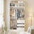 6-Drawer Shoe Cabinet With 72" Wide Closet & Dual Hanging Rods-1326358679