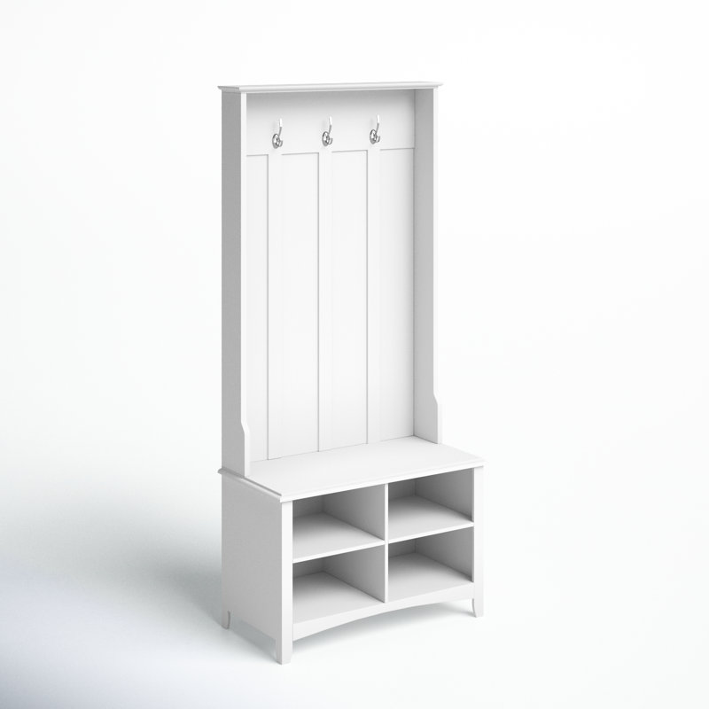 Arbre d'entrée Cotaco avec banc et rangement pour chaussures