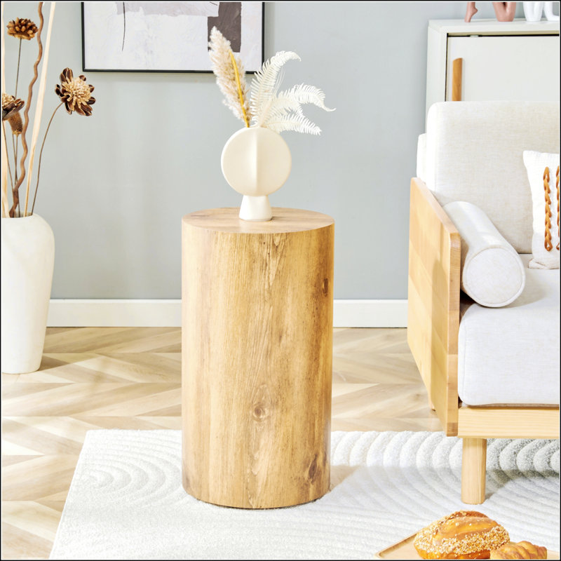 Table basse cylindrique Simple, H 21,6 po x L 11,8 po x l 11,8 po