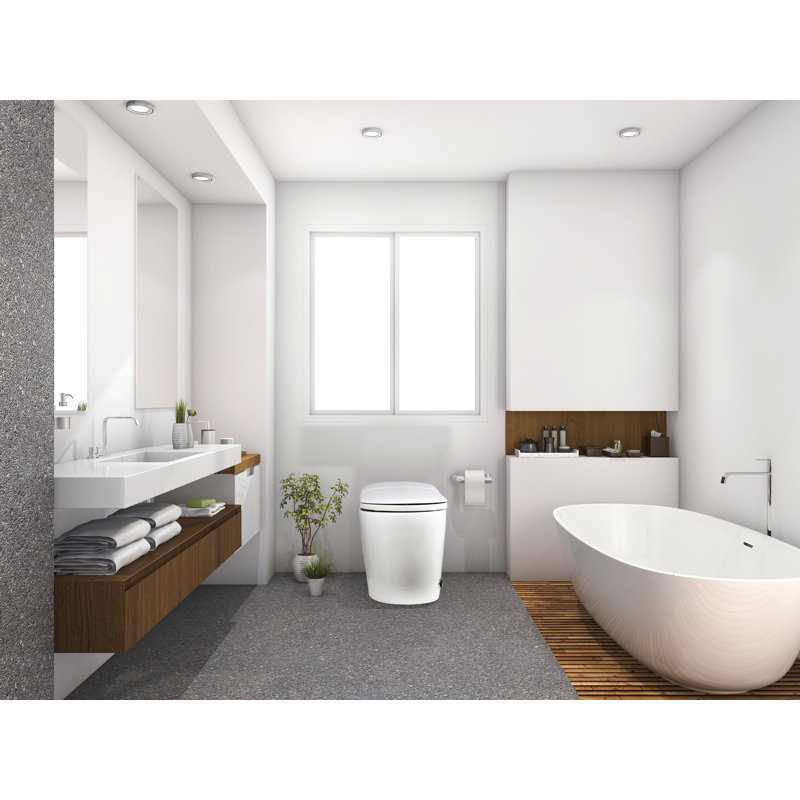 Dual-Flush Elongated Bidet One-Piece Smart Toilet (Seat Included)