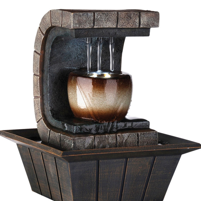 Indoor Meditation Fountain with LED Light