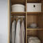 Arten Arank Two Door Wardrobe with Drawer in Mauvella Oak Effect and Black