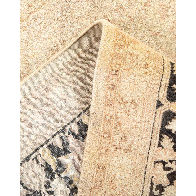 Tapis unique en laine noué à la main 9 pi 3 po x 11 pi 10 po Ohlone